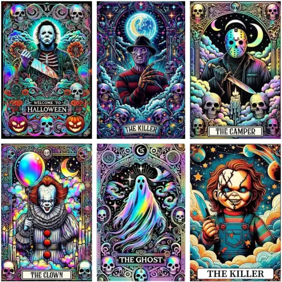 6 Pack Halloween Diamond Art Kits {1}