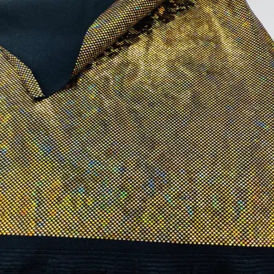 1 Yard Shiny Foggy Shattered Glass Foil Fabric 4 Way Stretch Nylon Spandex Mesh 58-60 inches width Magenta {7}