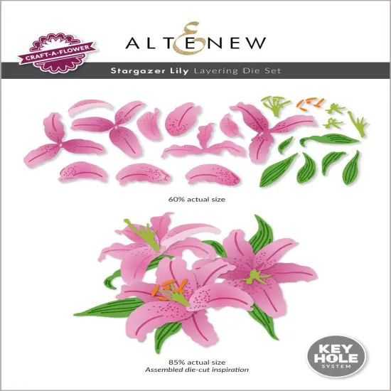 Craft-A-Flower: Stargazer Lily Layering Die Set {1}