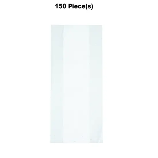 5 1/2" x 11" Bulk 150 Pc. Clear Cellophane Treat Bags {1}