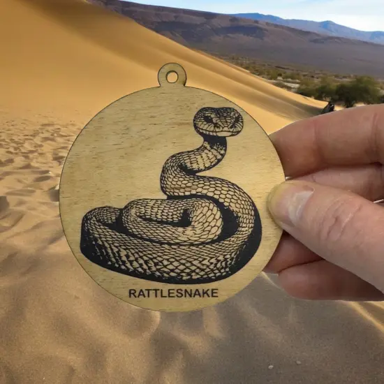 Ornament - Black - Rattlesnake - Serpentes {2}
