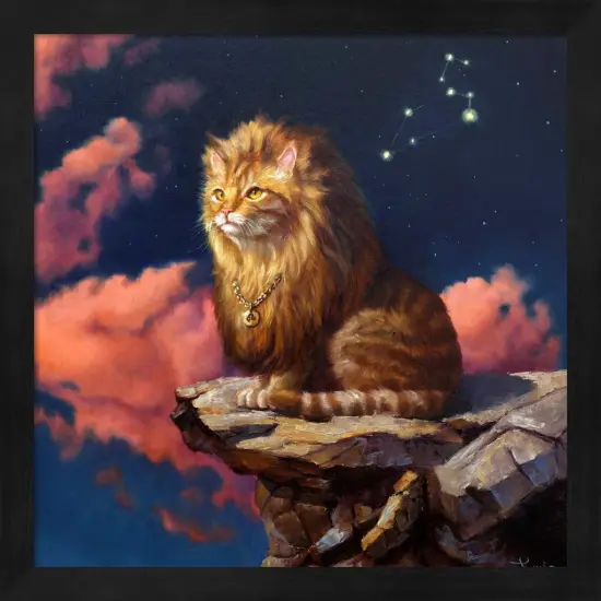 Leo by Lucia Heffernan 13" x 13" Framed Wall Art {1}