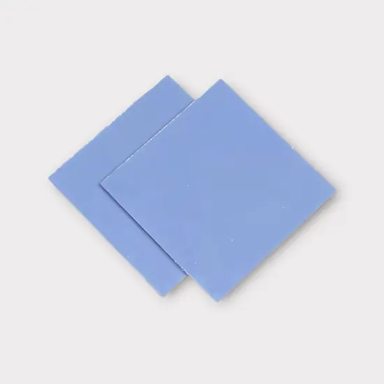 Superior Blue Opaque COE 96 Fusible Glass Sheets / Mosaic Squares - 2 Pack {1}
