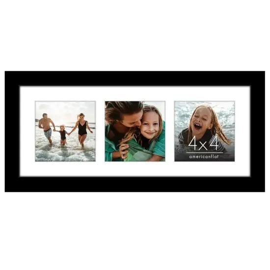 Americanflat 5.5x14 Collage Picture Frame - Fits Three 3x3 Photos or One 5.5x14 Photo {7}