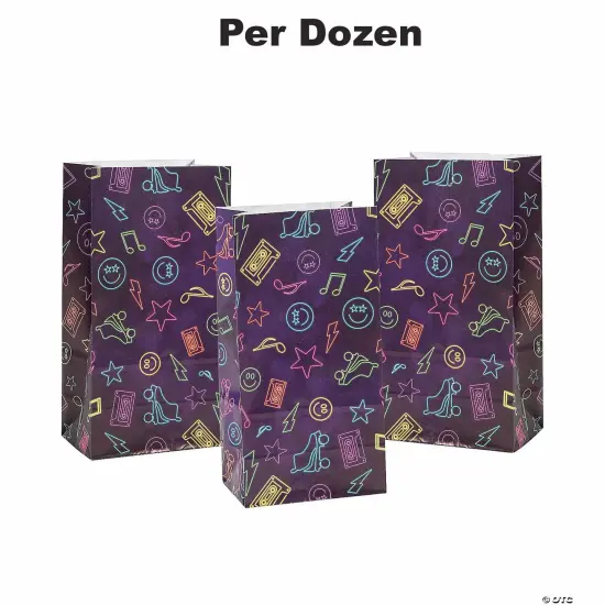 Retro Vibes Treat Bags - 12 Pc. {1}