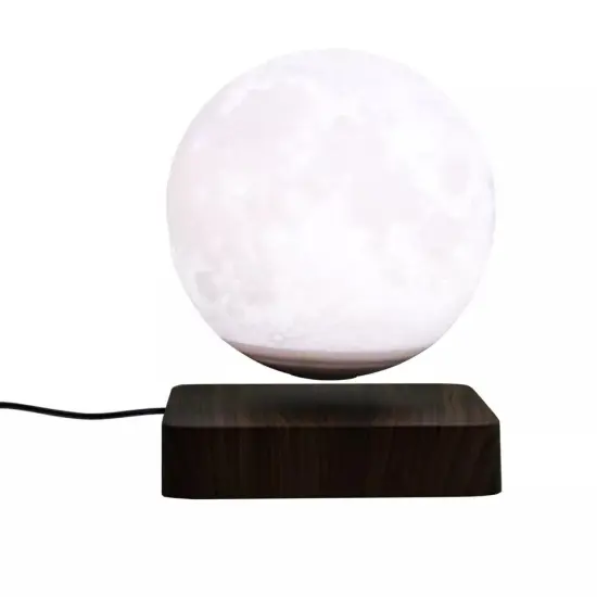 3D Printing Magnetic Levitating Floating Moon Lamp Night Light Room Table Decor {3}