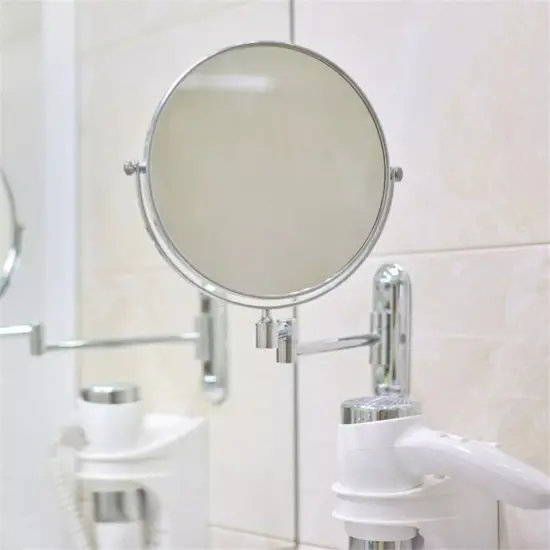 Extendable Makeup Mirror 10X Magnifying Double-Sided Bathroom Mirror 360&deg; Swivel {2}
