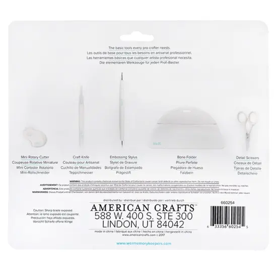 American Crafts KIT - We R Memory Keepers - HAND TOOL KIT (7 PIECE) 660254 {4}