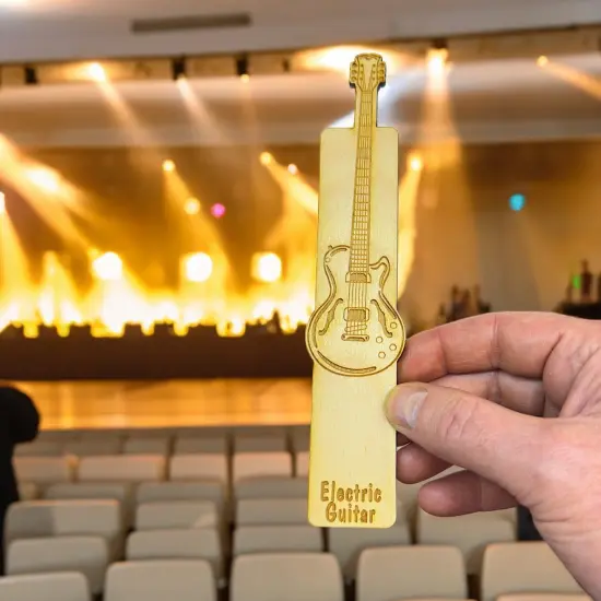 Bookmark - Electric Guitar - birch wood {6}