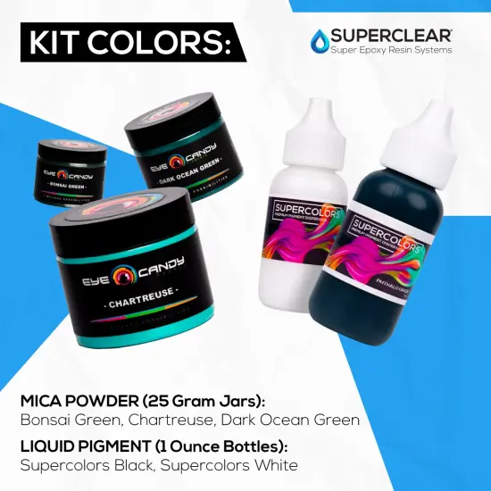 Green Ocean Resin Kit {2}