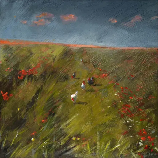 The Long Walk Home by Lisa Timmerman 13" x 13" Framed Wall Art {2}