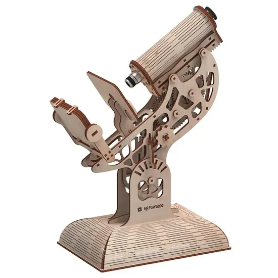 Microscope Mechanical Wooden Model {2}