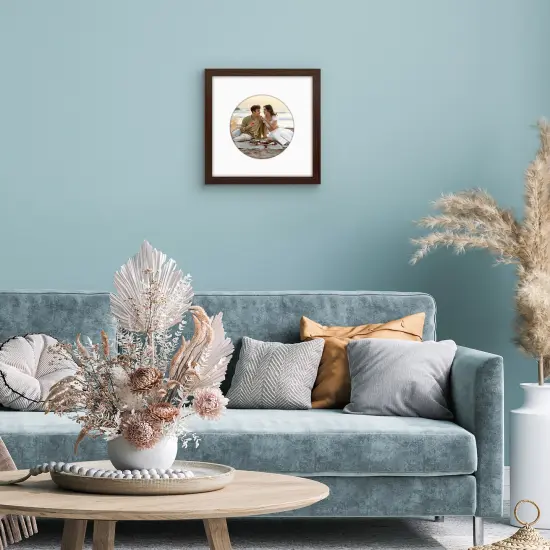 Americanflat Picture Frame with Round-Shaped Mat - Ideal for Any Room, Living Rooms, Dorm Room {5}