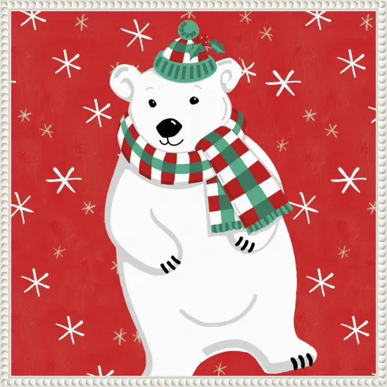 Festive Christmas III by Anne Tavoletti Framed Canvas Wall Art {1}