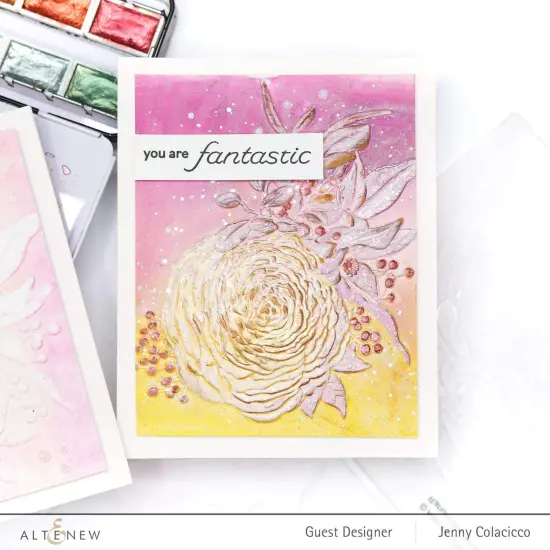 Ranunculus Bouquet 3D Embossing Folder {2}