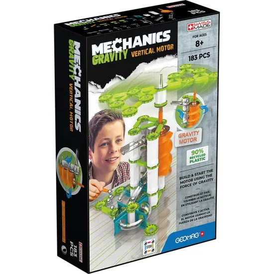 Mechanics Gravity Vertical Motor Recycled, 183 Pieces {1}