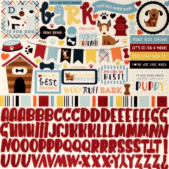 Echo Park Bark 12 x 12 Cardstock Stickers {1}