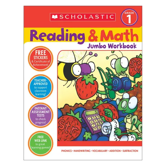 Reading & Math Jumbo Workbook: Grade 1 {1}