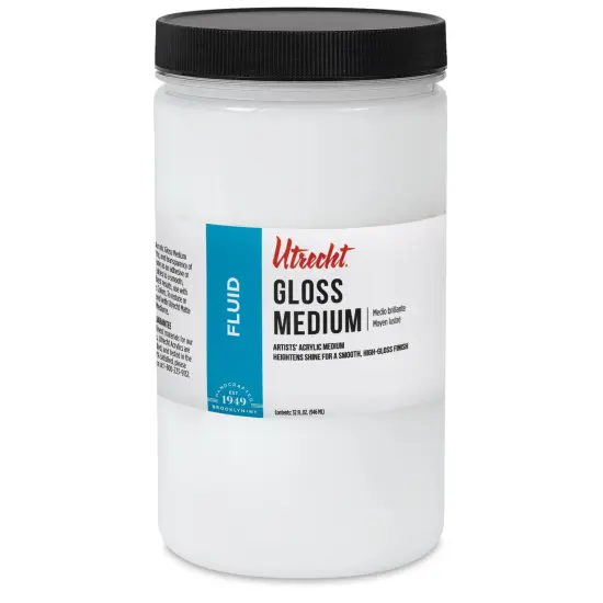 Utrecht Artists' Acrylic Fluid Medium - Gloss Medium, 32 oz {1}