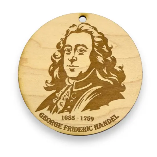 Ornament - George Frideric Handel Raw Wood {1}