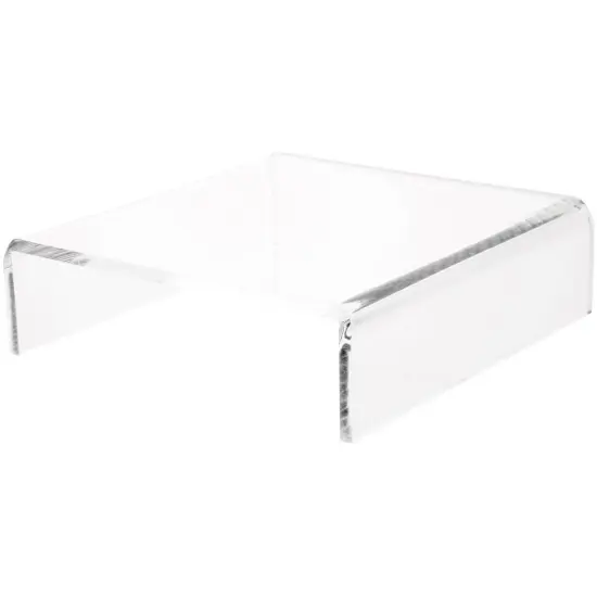Plymor Clear Acrylic Short Square Display Riser, 2" H x 7" W x 7" D (1/4" thick) {1}