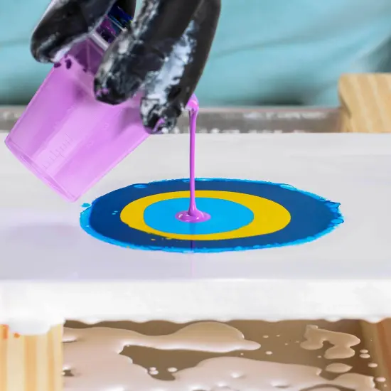 5 Oz (150 ml) Liquid Measuring Cups - Plastic Graduated Cup (100 Pack) with 25 Sticks - Reusable Mixing Cups for Paint, Craft, Kitchen, Lab, Medical Supplies, Epoxy Resin, Art {6}