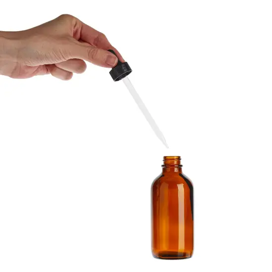 15 Pack of 4oz Amber Glass Bottles with Dropper Dispenser and 6 Funnels for Essential Oils, Travel, Perfumes, Liquids, Hair and Body Oils (21 Total Pieces, 120ml) {5}