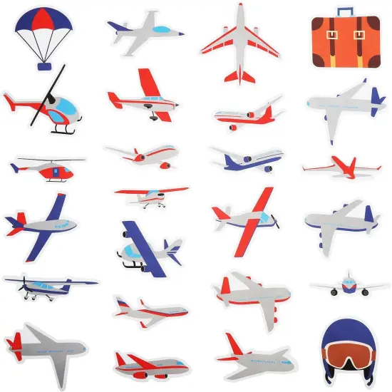 100 Pack Airplane Stickers {2}