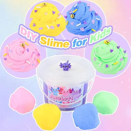 Purple Axolotl Butter Slime Kit {3}