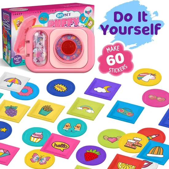 Sticker Maker Kit for Kids. Make Your Own 3D Puffy Stickers(Pink) {4}