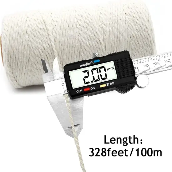 3 Cotton Twine - Natural Jute Packing & Wrapping Twines (Black, White) {3}