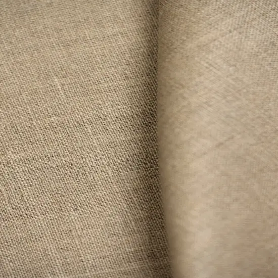 1 Yard Solid Natural Heavyweight Pure Linen Fabric 10.5 oz Flat 58 Inches Wide {1}