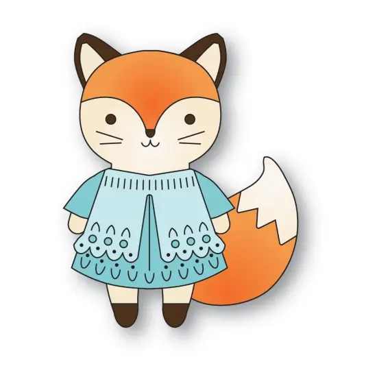 Poppystamps Dies-Nordic Happy Fox {3}