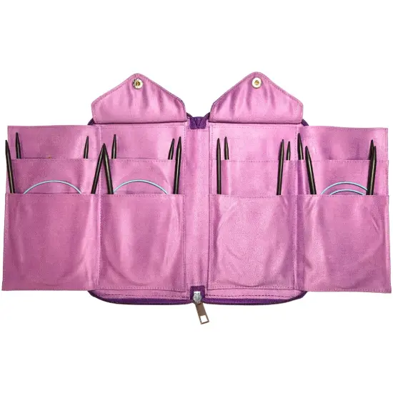 Blue Silk | Sweater Set | Ebony Circular Knitting Needles | 8 Sizes | w/custom case {5}