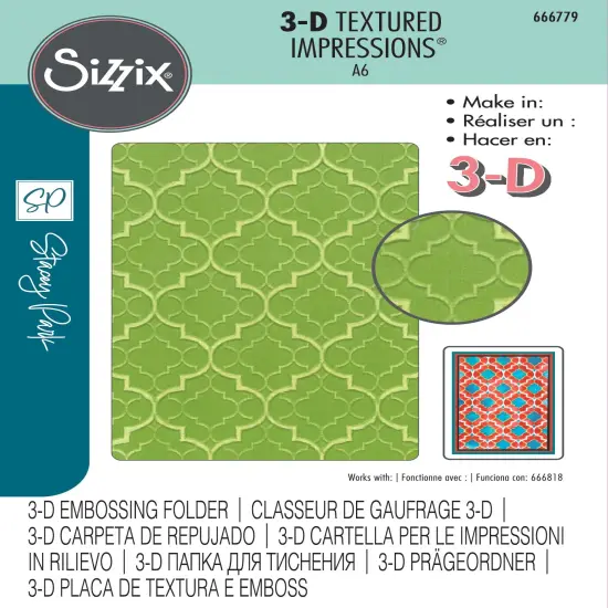 Sizzix 3D Textured Impressions Emboss Folder By Stacey Park-Textures From Afar {1}