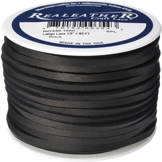 Realeather Latigo Lace Spool, 1/8"x50' - Made USA Chieftain {6}