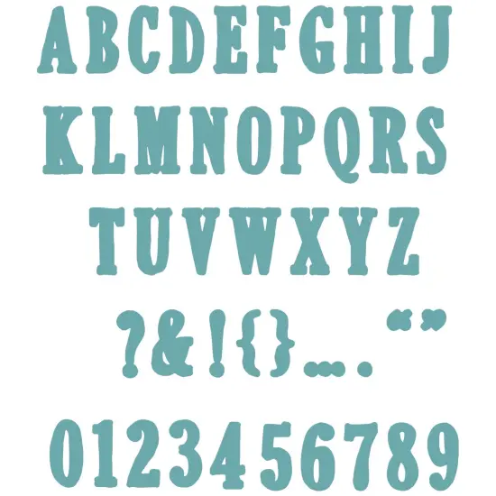 Sizzix Framelits Die Set By 49 And Market -Fine Line Alpha 02 {7}