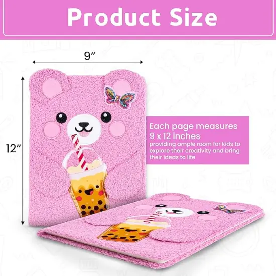 Fuzzy Sketch Book (Pink Bear) {3}