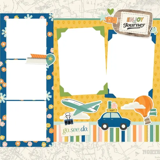 Simple Stories Simple Pages Page Kit-Happy Travels {4}