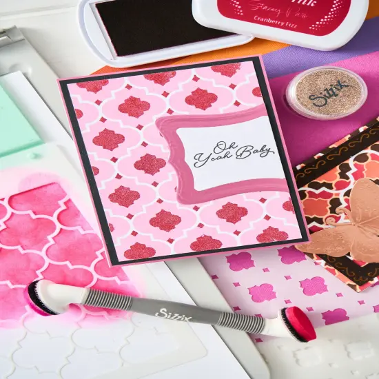 Sizzix A6 Stencil By Stacey Park 4/Pkg-Textures From Afar #2 {5}