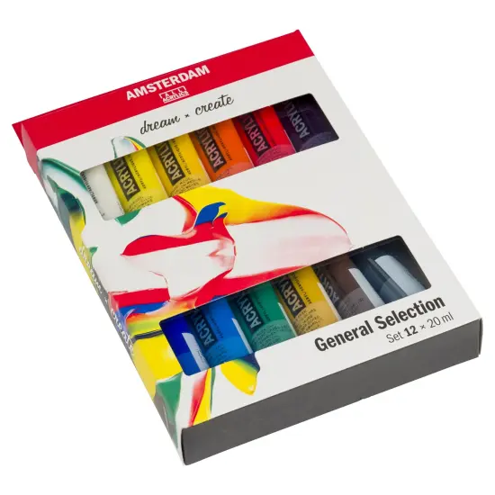 Amsterdam Standard Acrylic Paint Set 20ml 12/Pkg-General {2}