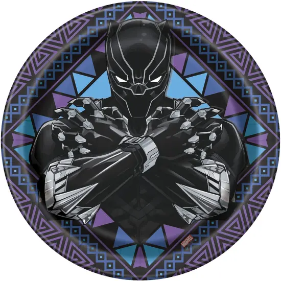 Black Panther Wakanda 9" Plates - 8ct {1}