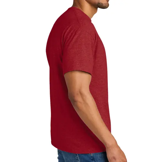 Gildan DryBlend T-Shirt, Adult Men Short Sleeve Arts and Crafts Shirt, Assorted Colors Tee Heather scarlet red {2}