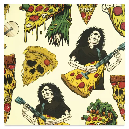 Elan Transfers Overglaze Decal Sheet - Horror Pizza {1}