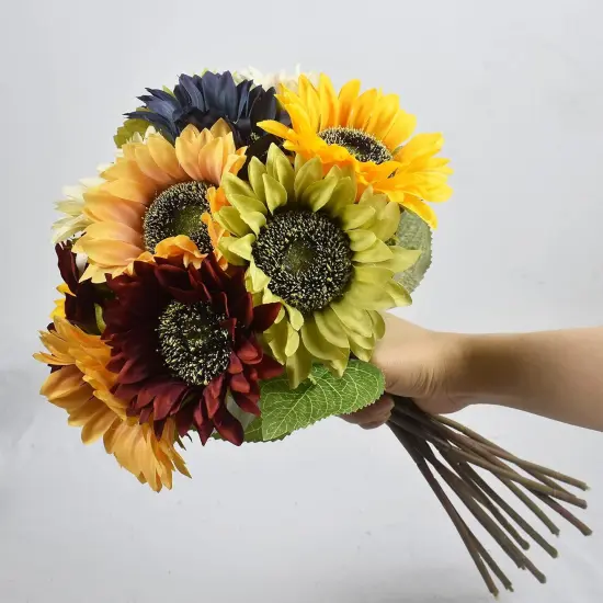 6pcs Artificial Sunflower Bouquet (Multicolor) {5}