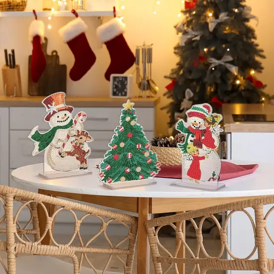 6 Pcs Christmas Diamond Painting Sign Set Diamond Painting Kits {2}