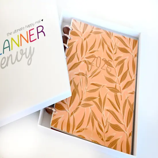 2025 Planner - Mini Signature Layout, Disc Bound - "Golden Leaves" (#1107) {2}