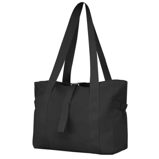 Wrapables Sporty Yoga Tote Bag, Gym, Work, Overnight and Travel Bag, Black {1}