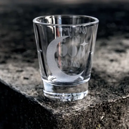 2oz Love You to the Moon and Back Shot glass {4}