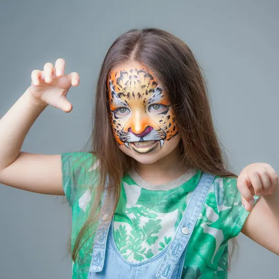 Custom Body Art Set of 16 Colors 1-oz Bottles of Water Based Face-Body Airbrush Colors {4}